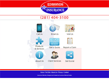 Tablet Screenshot of edmondsins.com